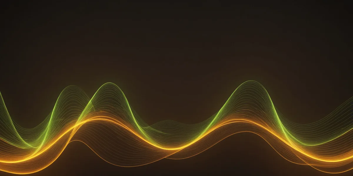 Abstract audio waveform visualization representing the training dataset